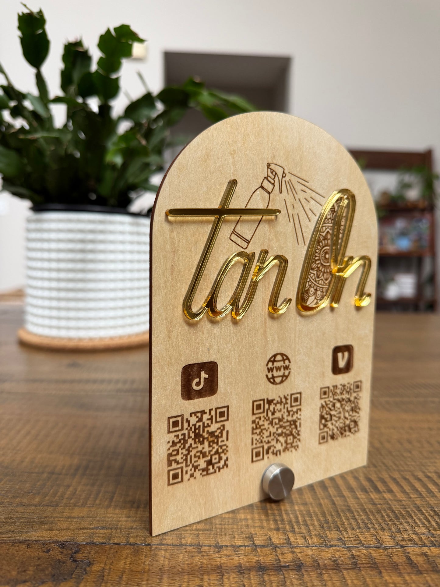 Custom Logo Arch Table Top Sign