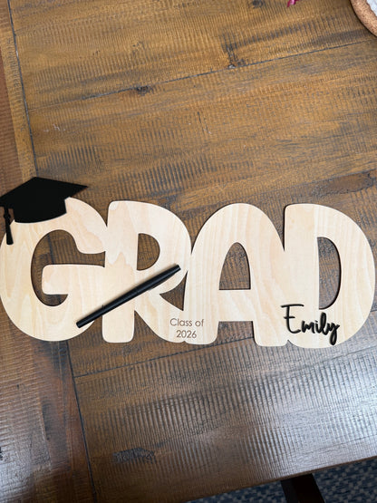 Personalized Grad Guest Book
