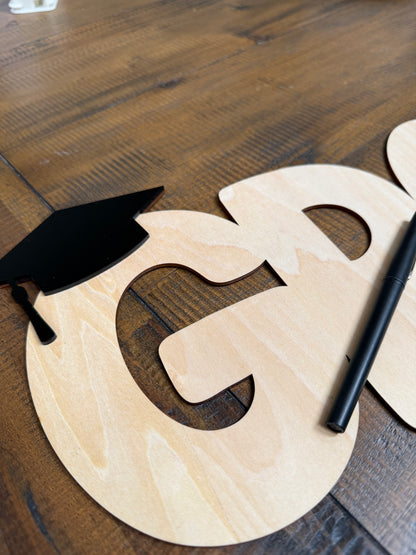 Personalized Grad Guest Book