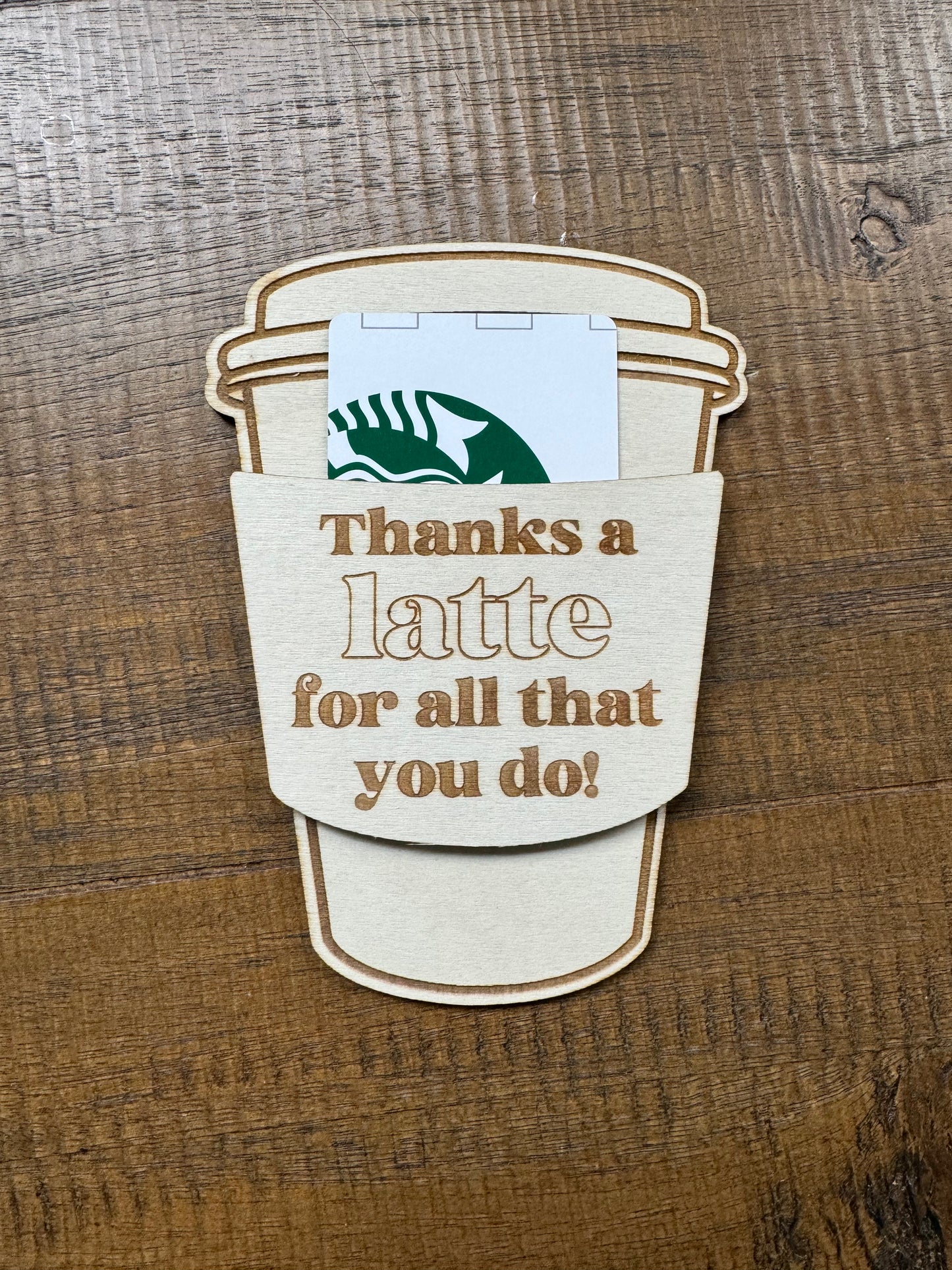 Coffee Gift Card Holder