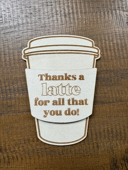 Coffee Gift Card Holder