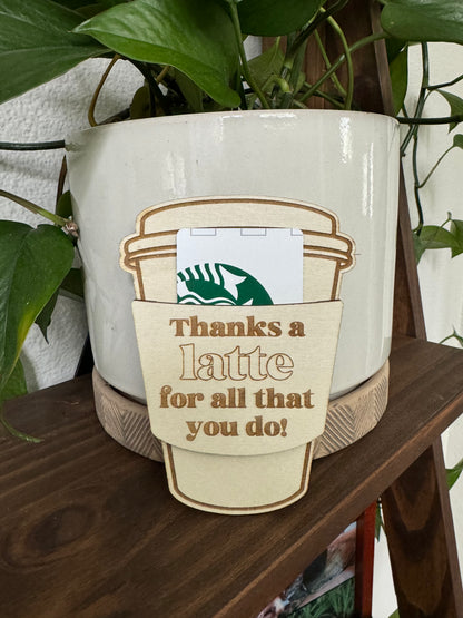 Coffee Gift Card Holder
