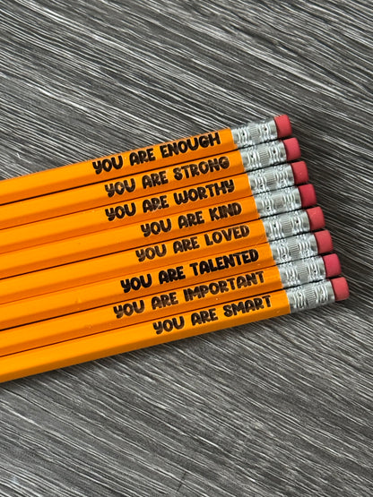 Daily Affirmation Pencils
