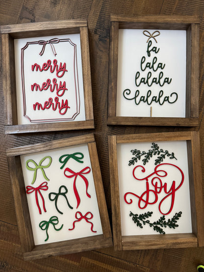 Christmas Mini Sign Collection