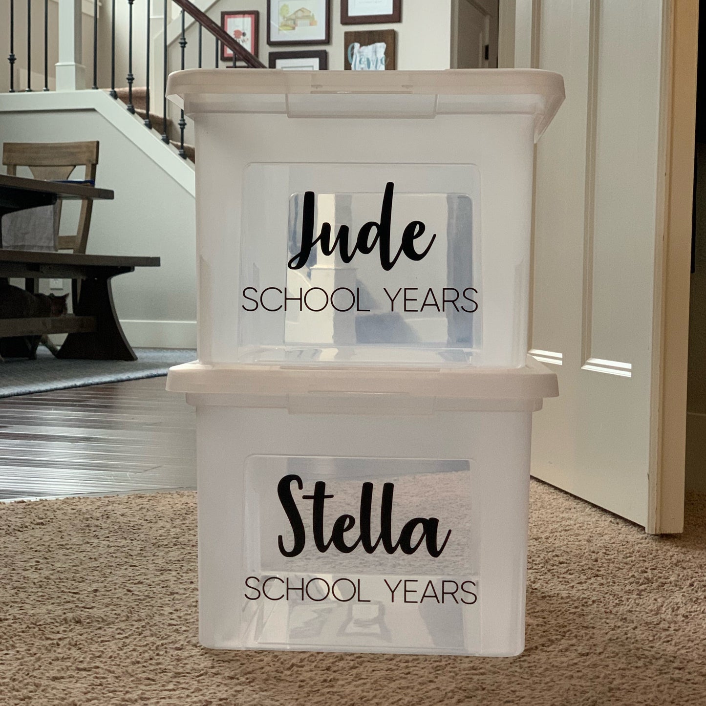 Personalized School Years Organization Tote
