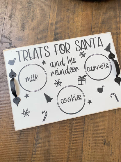 Personalized Treats for Santa Tray