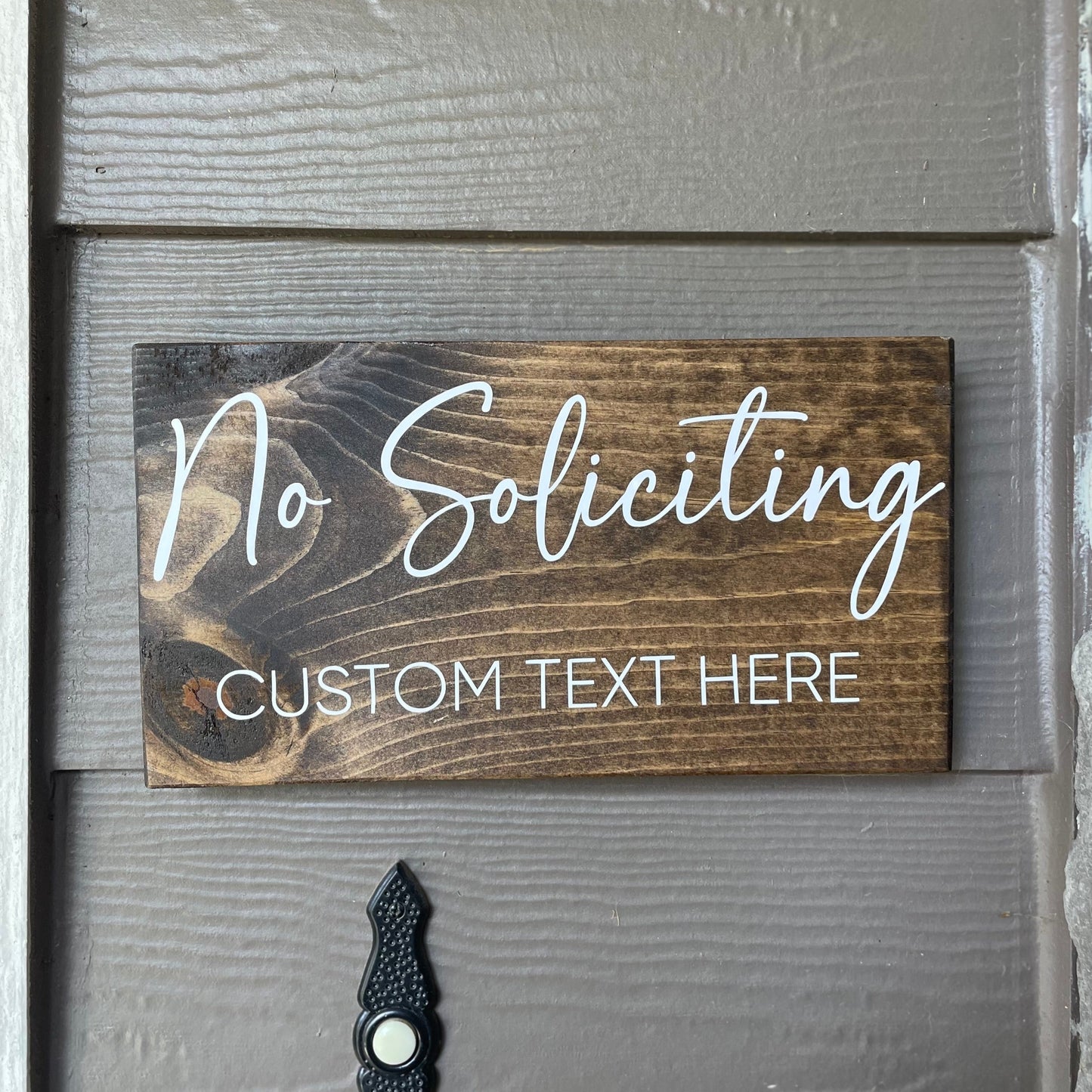 Custom No Soliciting Sign