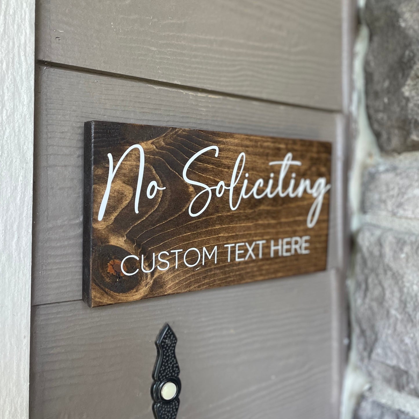 Custom No Soliciting Sign