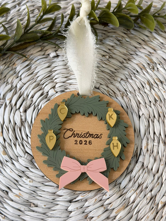 Personalized Wreath Ornament