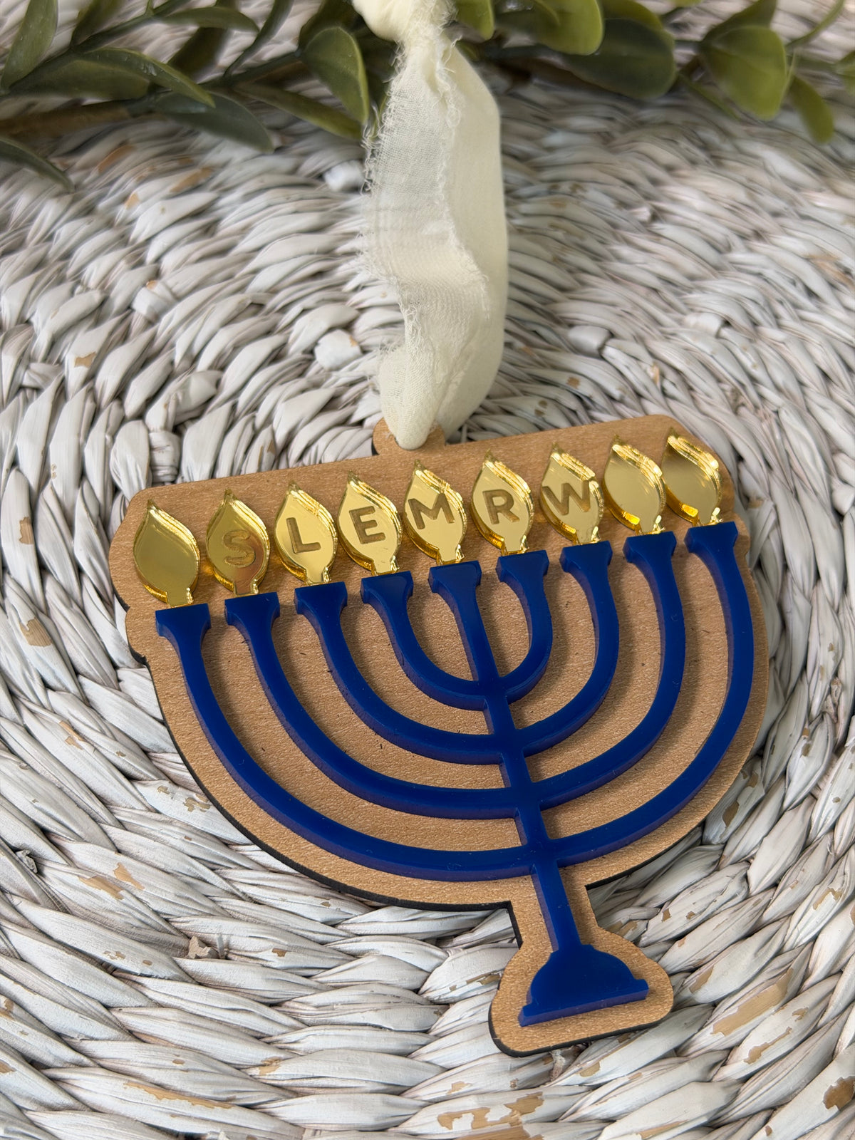 Personalized Menorah Ornament