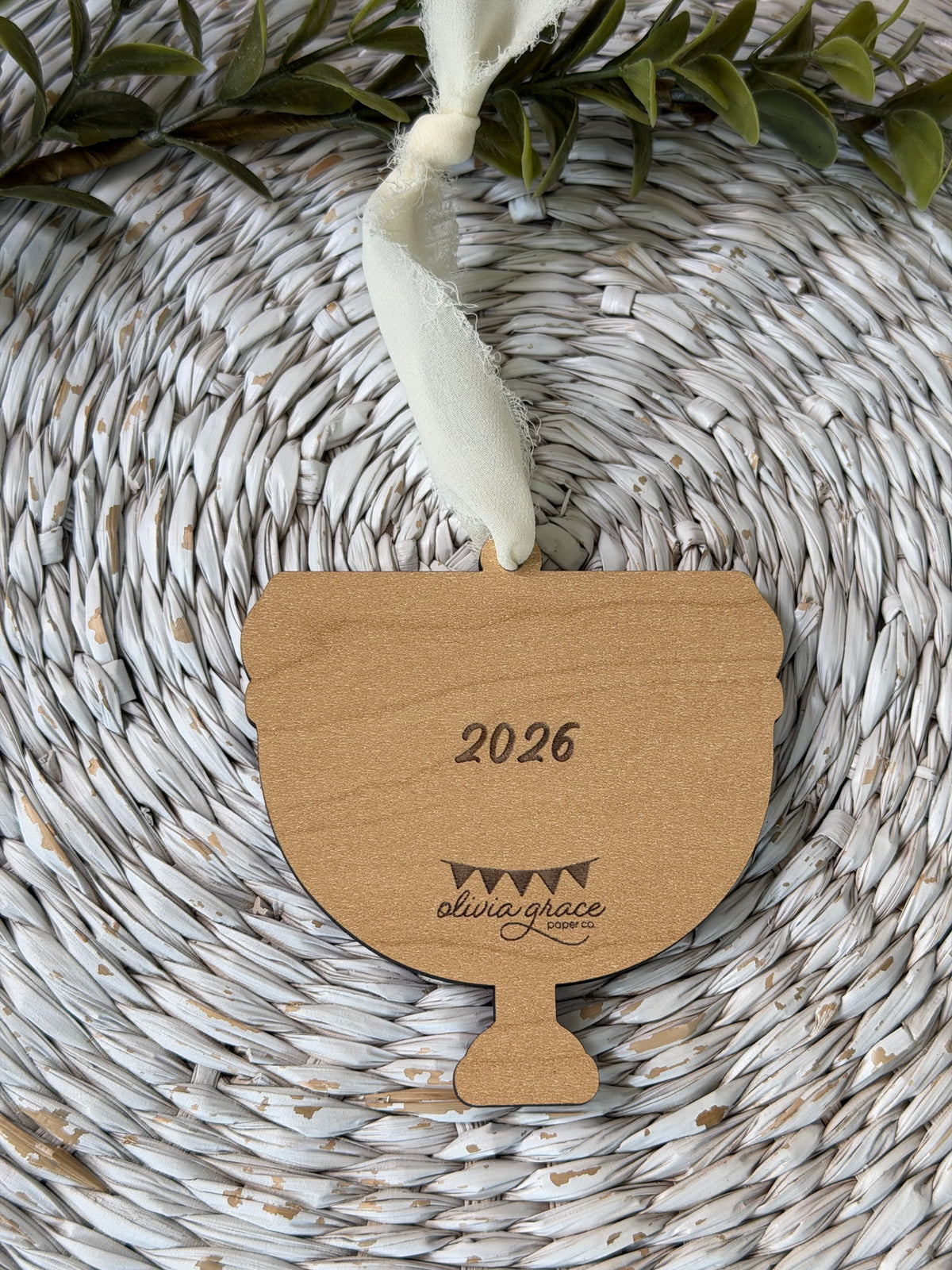 Personalized Menorah Ornament