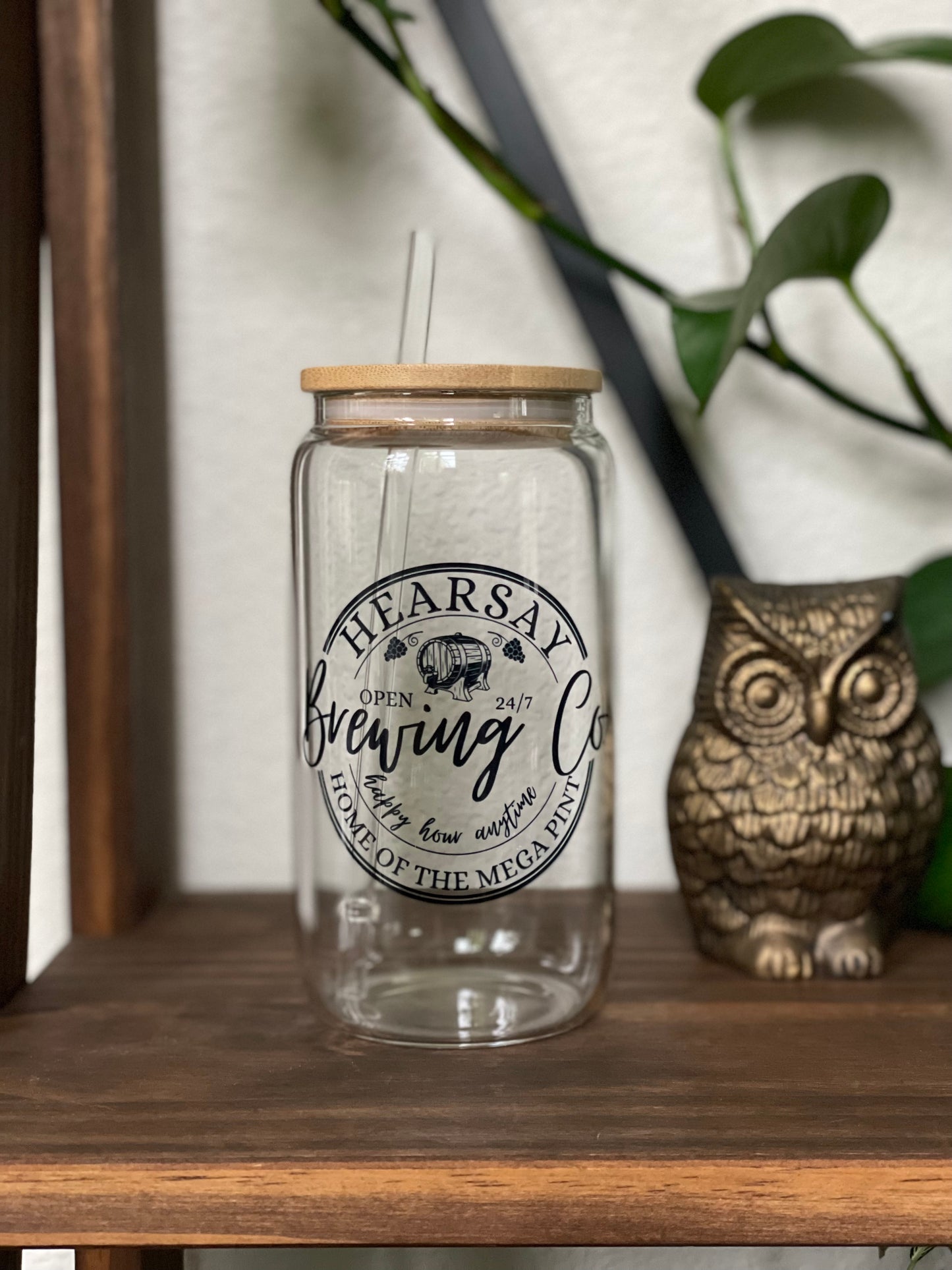 Hearsay Brewing Company Can Glass