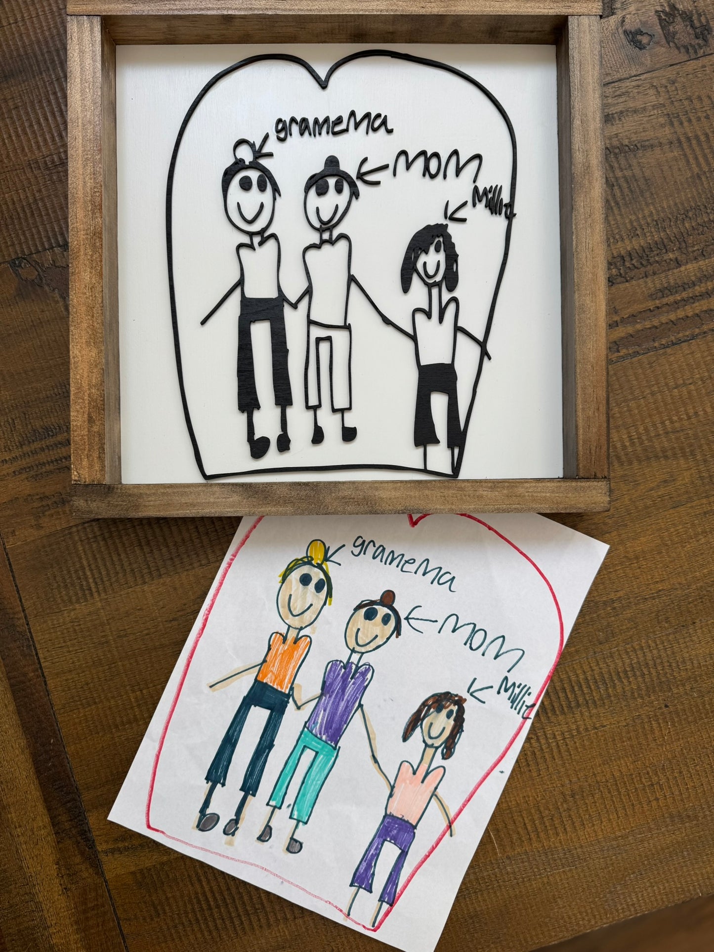 Personalized Handwriting Wood Sign