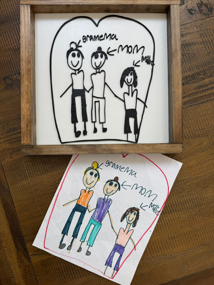 Personalized Handwriting Wood Sign