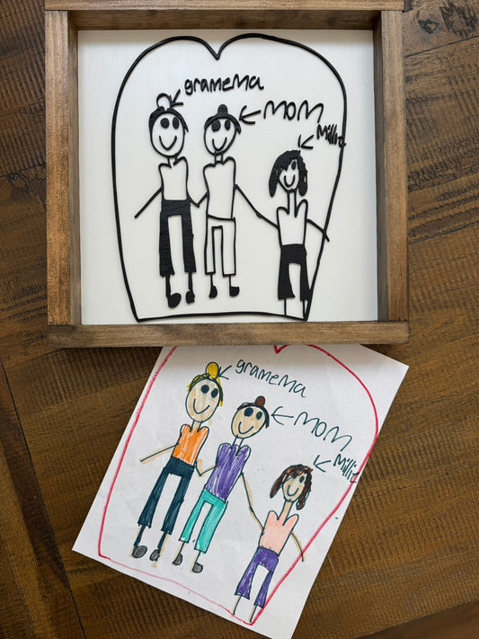 Personalized Handwriting Wood Sign