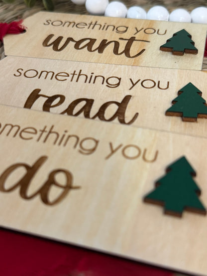 Engraved Minimalist Gift Tag Set