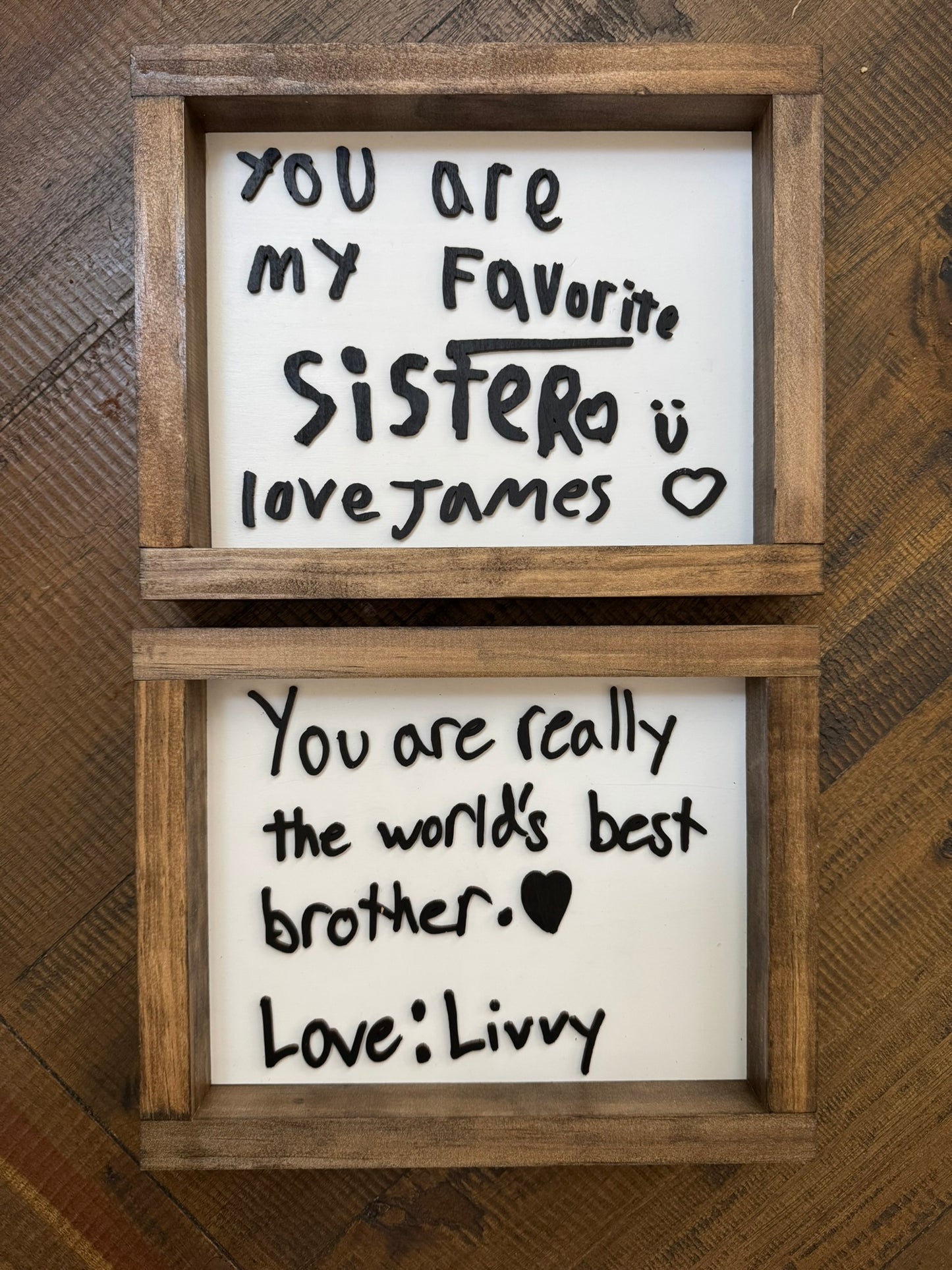 Personalized Handwriting Wood Sign