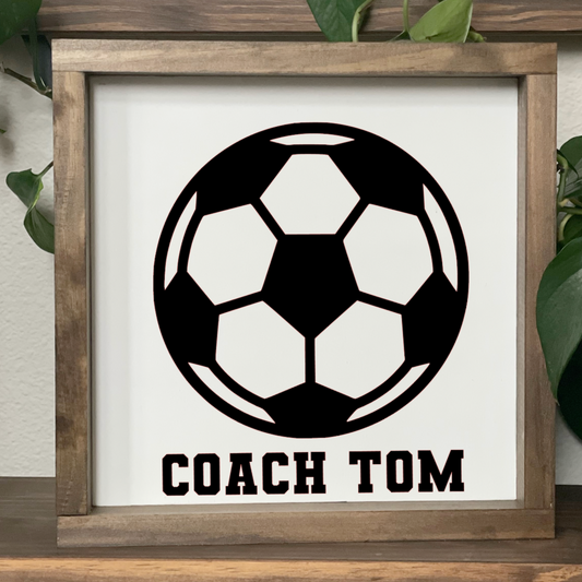 Write-On Coach Appreciation Sign