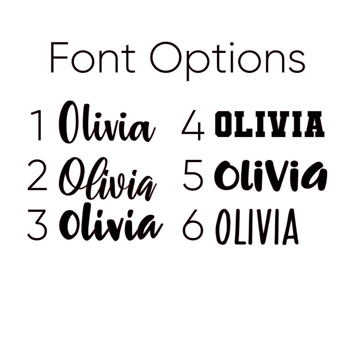 Kids Personalized Name Decals - Full Sheet