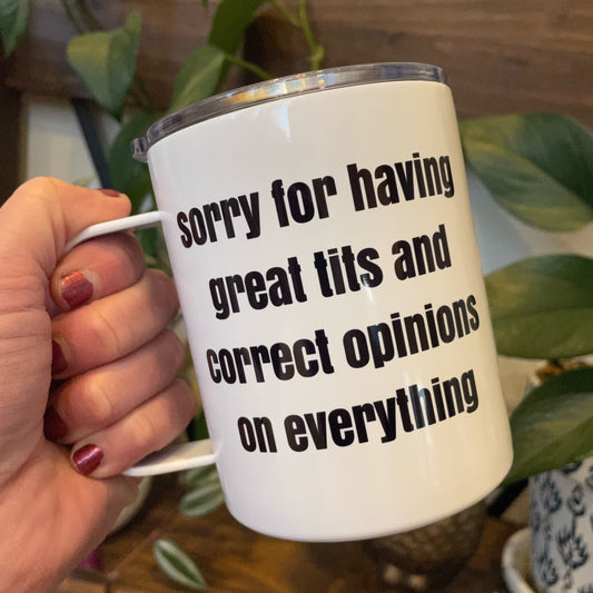 Correct Opinions Camp Mug