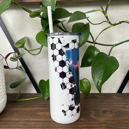 Personalized Soccer Photo Tumbler
