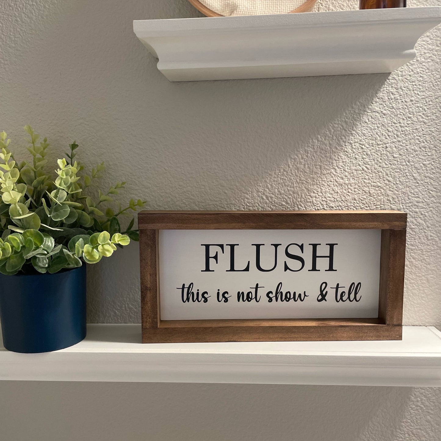 Flush Wood Sign