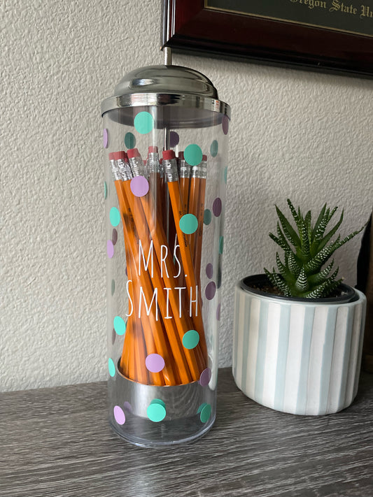 Personalized Pencil Dispenser