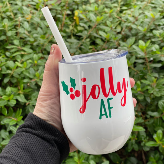 Jolly AF Wine Tumbler