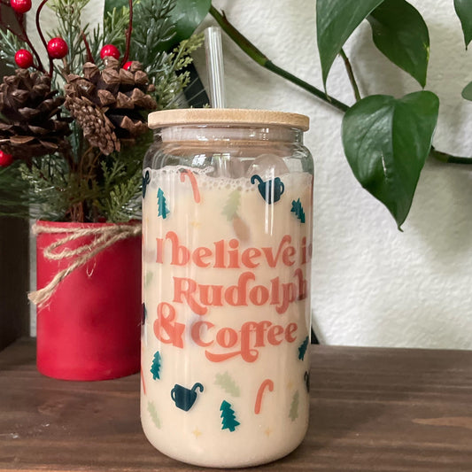 Rudolph & Coffee Can Glass
