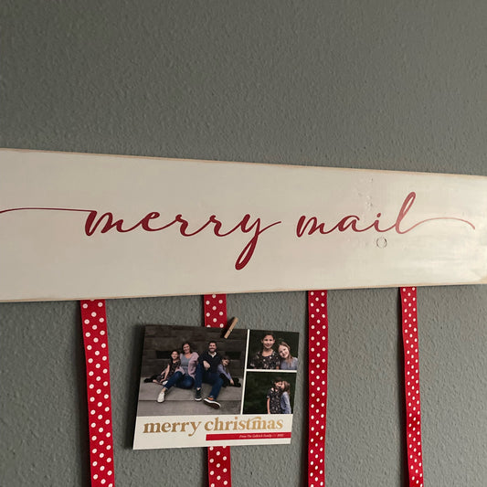 Merry Mail Greeting Card Display