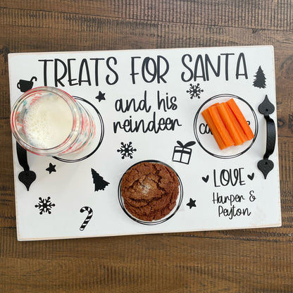 Personalized Treats for Santa Tray