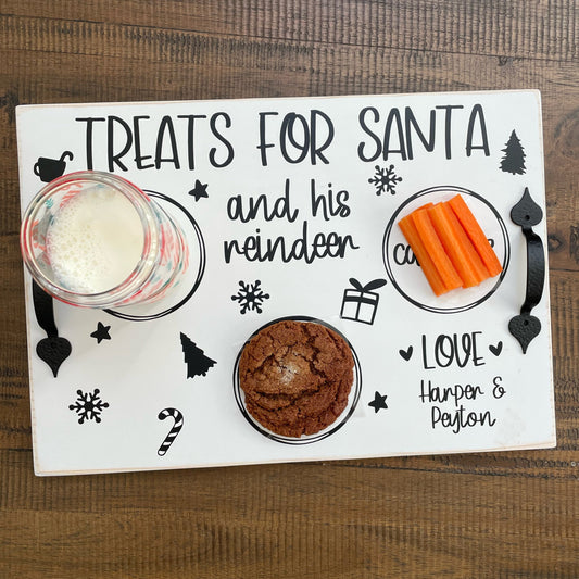Personalized Treats for Santa Tray