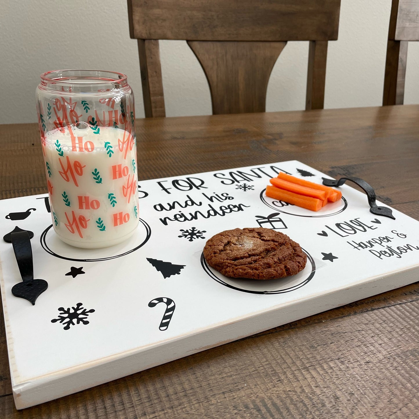Personalized Treats for Santa Tray