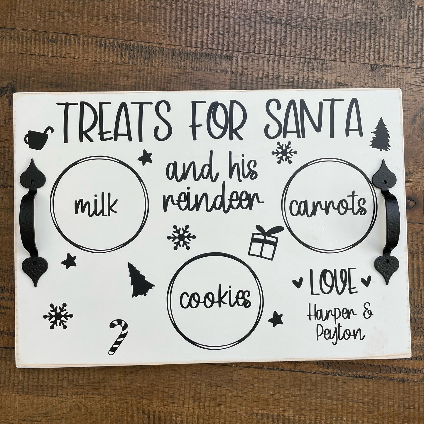 Personalized Treats for Santa Tray