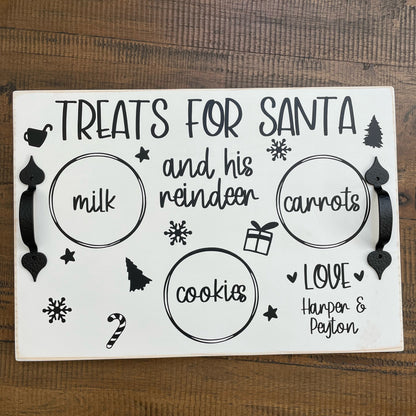 Personalized Treats for Santa Tray