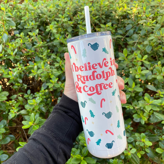 Rudolph & Coffee Water Tumbler