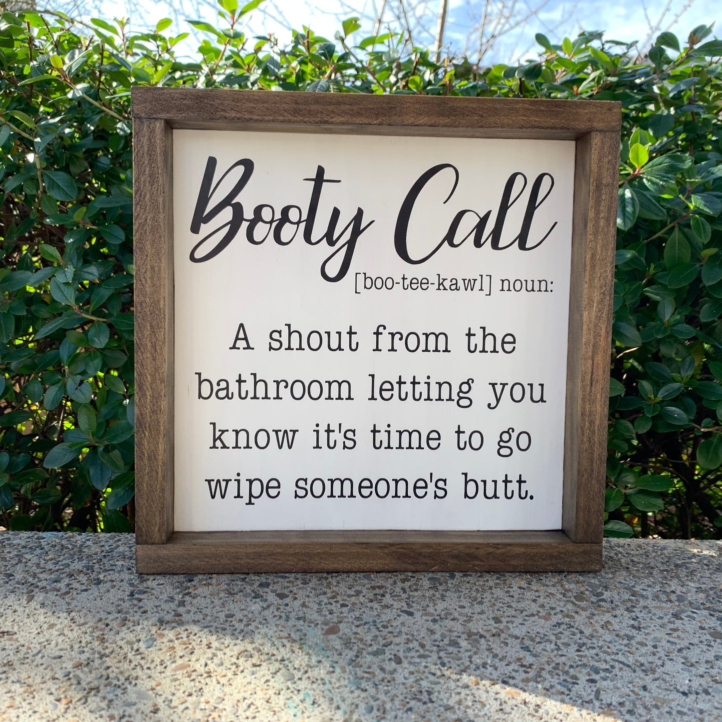 Booty Call Bathroom Sign