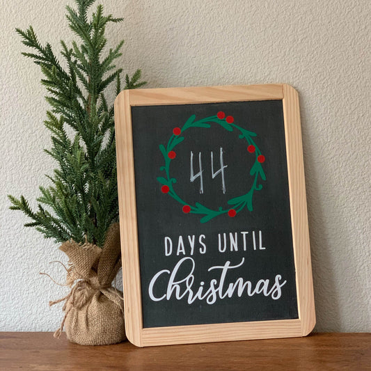 Christmas Countdown Chalkboard