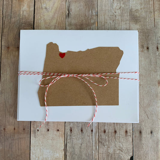 Custom State and City Note Card Set