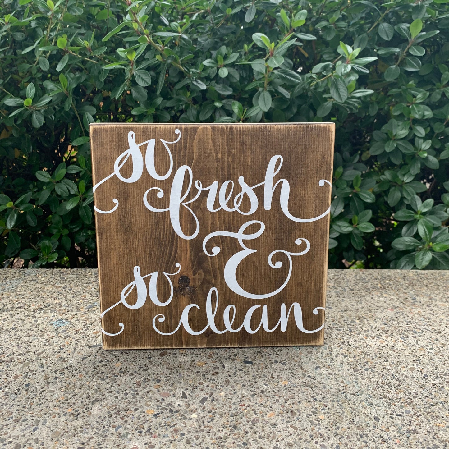 So Fresh & So Clean Wood Sign