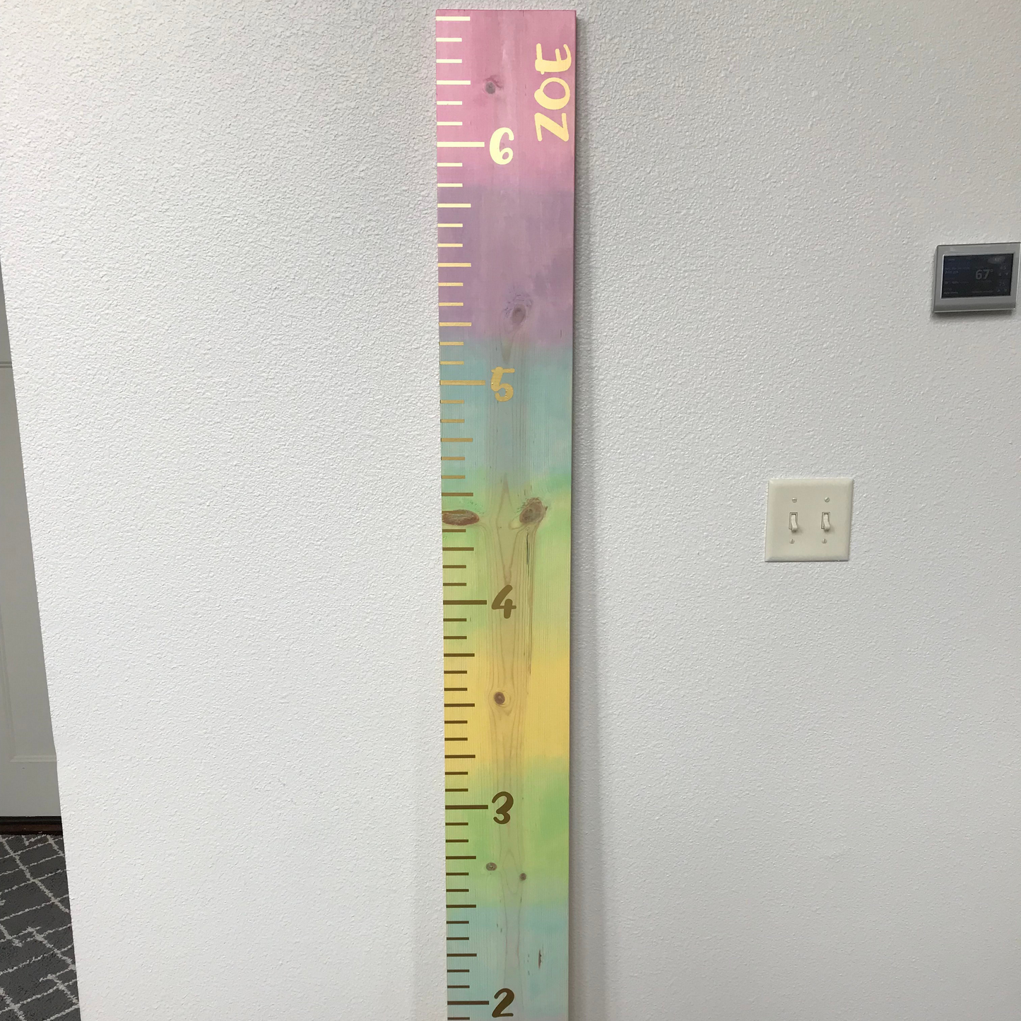 Personalized Rainbow Growth Chart