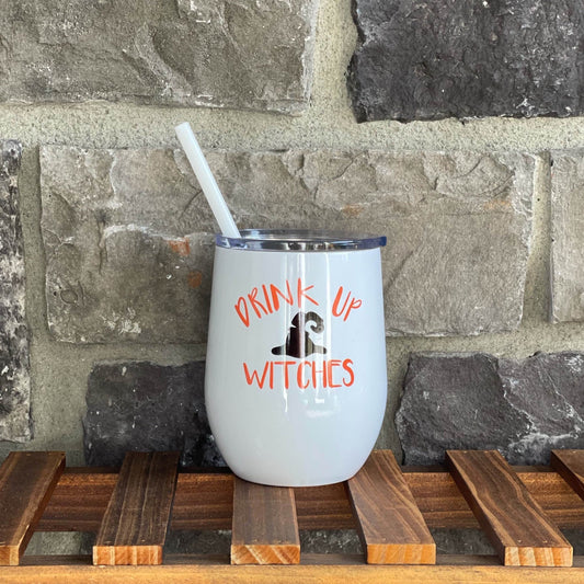 Drink Up Witches Wine Tumbler