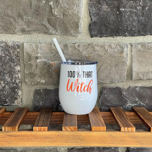 100% That Witch Wine Tumbler
