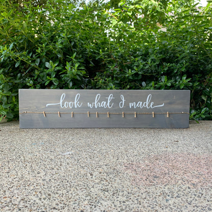 Look What I Made Kids Artwork Display Sign