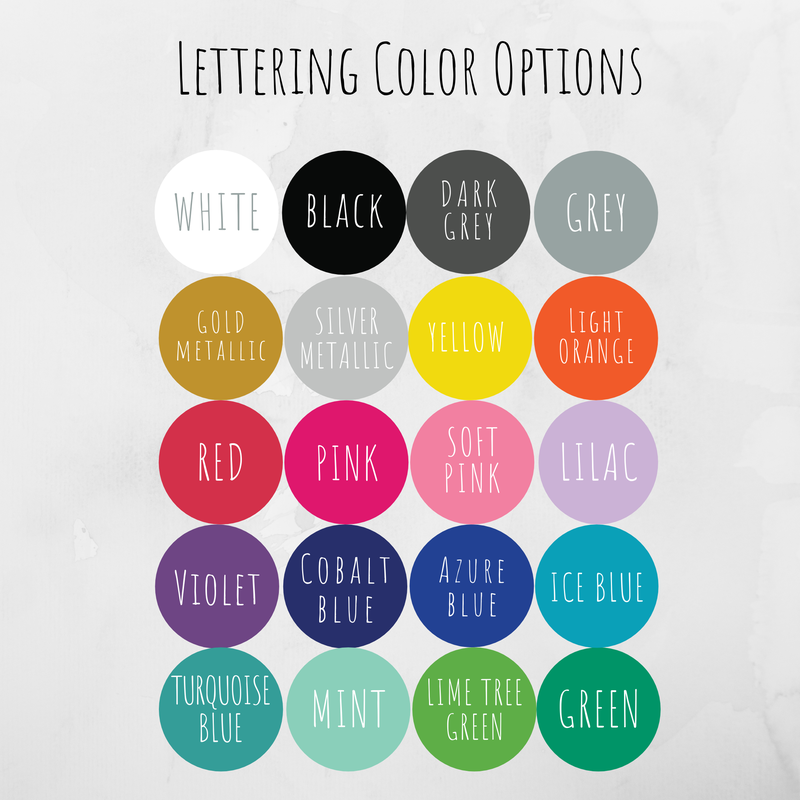 Kids Personalized Name Decals - Half Sheet