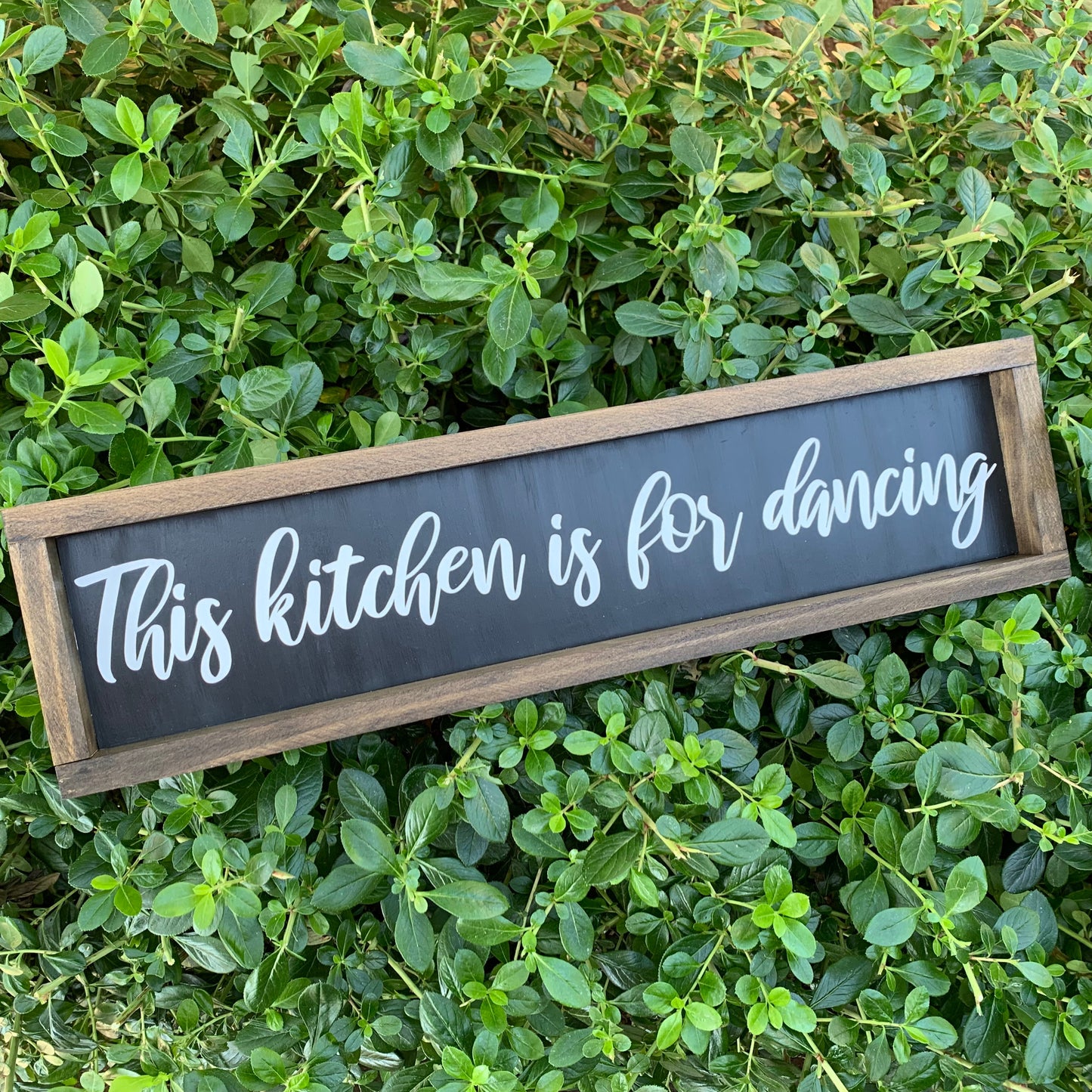 This Kitchen is for Dancing Wood Sign
