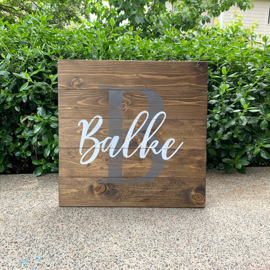 Personalized Name Pallet Style Wood Sign