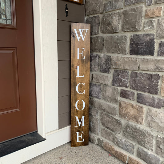 Welcome Porch Leaner